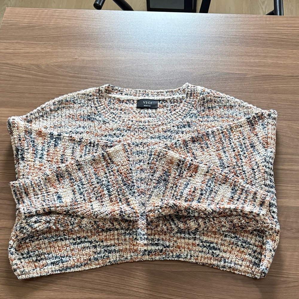 Vici Earthy Tone Knit Sweater